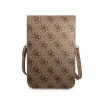Geanta pentru Telefon Guess PU 4G Triangle Logo  Brown