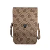 Geanta pentru Telefon Guess PU 4G Triangle Logo  Brown
