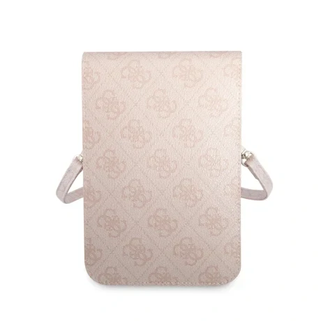 Geanta  pentru Telefon Guess PU 4G Triangle Logo Pink