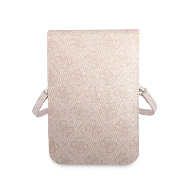 Geanta  pentru Telefon Guess PU 4G Triangle Logo Pink