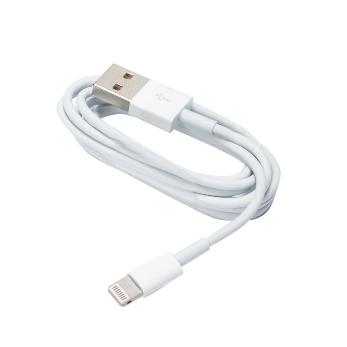 Cablu USB - Lightning 1,0 m 1A alb vrac thumb