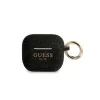 Husa  Guess Glitter Printed Logo Silicone pentru Airpods 3 Black