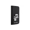 Husa Karl Lagerfeld PU Saffiano Karl and Choupette NFT Book pentru iPhone 13 Pro Negru
