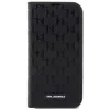 Husa Karl Lagerfeld PU Saffiano Monogram Book pentru iPhone 13 Pro Max Negru