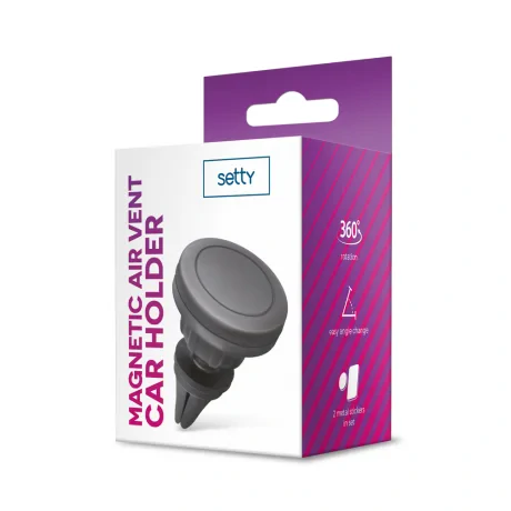 Suport auto Setty pentru aerisire magnetic