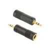 ADAPTOR audio GEMBIRD stereo (1 x 6.35 mm jack M la 1 x 3.5 mm jack T), negru, &quot;A-6.35F-3.5M&quot; (include TV 0.06 lei)