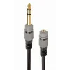 ADAPTOR audio GEMBIRD stereo (1 x 6.5 mm jack T la 1 x 3.5 mm jack M), 0.2M, negru, &quot;A-63M35F-0.2M&quot; (include TV 0.06 lei)