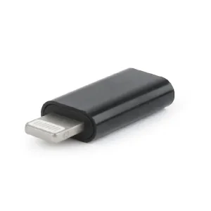 ADAPTOR GEMBIRD, pt. smartphone, Lightning (T) la USB Type-C (M), negru, &quot;A-USB-CF8PM-01&quot; (include TV 0.06 lei)