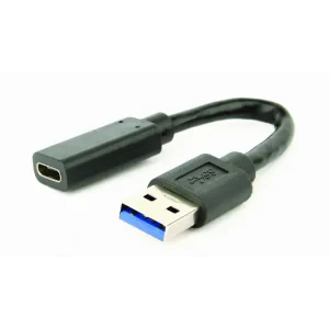 ADAPTOR GEMBIRD, USB 3.1 (T) la USB 3.0 Type-C (M), negru, &quot;A-USB3-AMCF-01&quot; (include TV 0.06 lei)