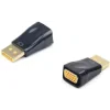 ADAPTOR video GEMBIRD, DisplayPort (T) la VGA (M), rezolutie maxima 1920 x 1200 la 60 Hz, black, &quot;A-DPM-VGAF-01&quot; (include TV 0.06 lei)