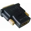 ADAPTOR video GEMBIRD, DVI-D SL (T) la HDMI (M), conectori auriti, black, &quot;A-HDMI-DVI-2&quot; (include TV 0.06 lei)