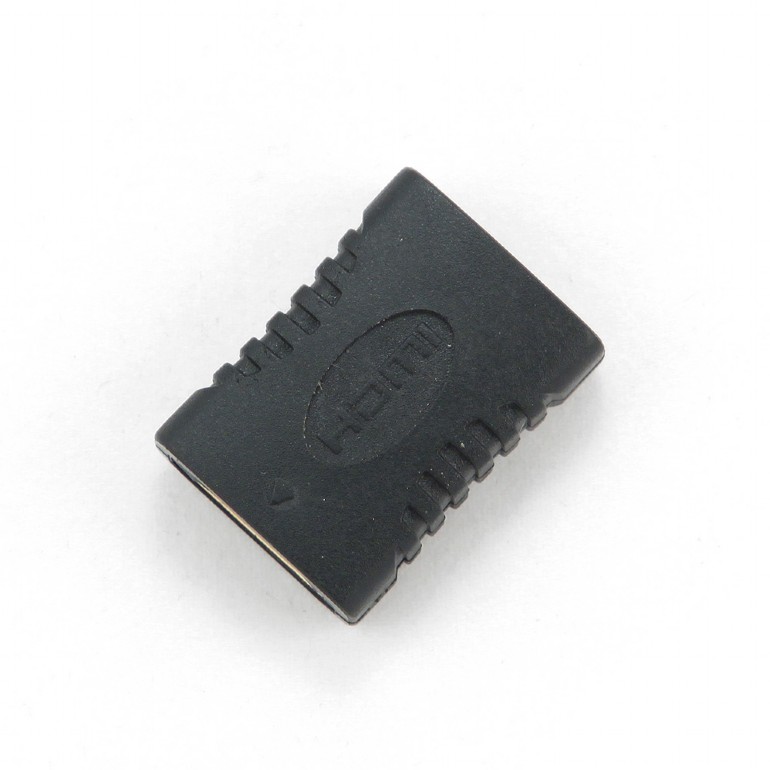 ADAPTOR video GEMBIRD, HDMI (M) la HDMI (M), conectori auriti, black, "A-HDMI-FF" (include TV 0.06 lei) thumb