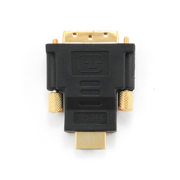 ADAPTOR video GEMBIRD, HDMI (T) la DVI-D SL (T), conectori auriti, black, "A-HDMI-DVI-1" (include TV 0.06 lei) thumb