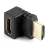 ADAPTOR video GEMBIRD, HDMI (T) la HDMI (M), unghi 270grade sus, conectori auriti, black, &quot;A-HDMI270-FML&quot; (include TV 0.06 lei)
