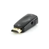 ADAPTOR video GEMBIRD, splitter HDMI (T) la VGA (M) + Jack 3.5mm (T), rezolutie maxima Full HD (1920 x 1080) la 60Hz, cablu audio 3.5 mm jack, black, "AB-HDMI-VGA-02" (include TV 0.06 lei)