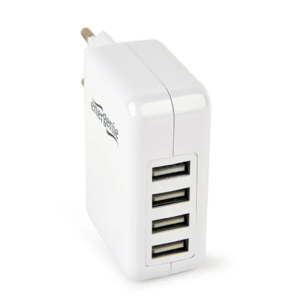 ALIMENTATOR retea 220V GEMBIRD, universal, 4 x USB, maxim 3.1A, alb, &quot;EG-U4AC-02&quot; (include TV 0.18lei)