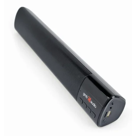 BOXE GEMBIRD portabile bluetooth, tip soundbar, RMS: 10W (2 x 5W), baterie 1200mAh, black, &quot;SPK-BT-BAR400-01&quot;  (include TV 1.75 lei)