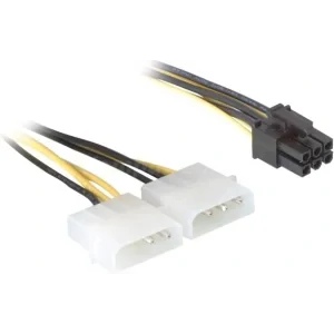CABLU alimentare GEMBIRD, adaptor Molex la PCI-E, 2 x Molex la 1 x 6 pin PCI-E, &quot;CC-PSU-6&quot; (include TV 0.06 lei)
