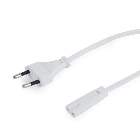 CABLU alimentare GEMBIRD casetofon, 1.8m, intrare Euro plug, iesire C7, bulk, alb, &quot;PC-184/2-W&quot; (include TV 0.06 lei)