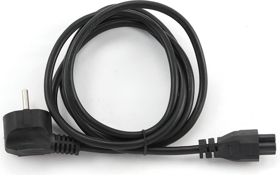CABLU alimentare GEMBIRD notebook 3m, intrare Shucko, iesire C5, 10A, certificare VDE, bulk, black, "PC-186-ML12-3M" (include TV 0.8lei) thumb