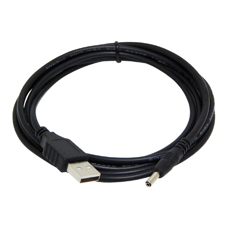 CABLU alimentare GEMBIRD, pt. HUB USB, USB la Jack Power 3.5 mm (5 V DC, 0.5 A), 1.8m, negru, "CC-USB-AMP35-6" (include TV 0.06 lei) thumb
