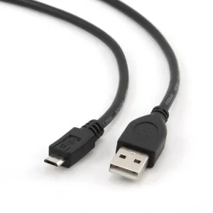 CABLU alimentare si date GEMBIRD, pt. smartphone, USB 2.0 (T) la Micro-USB 2.0 (T), 0.1m, black, &quot;CCP-mUSB2-AMBM-0.1M&quot; (include TV 0.06 lei)