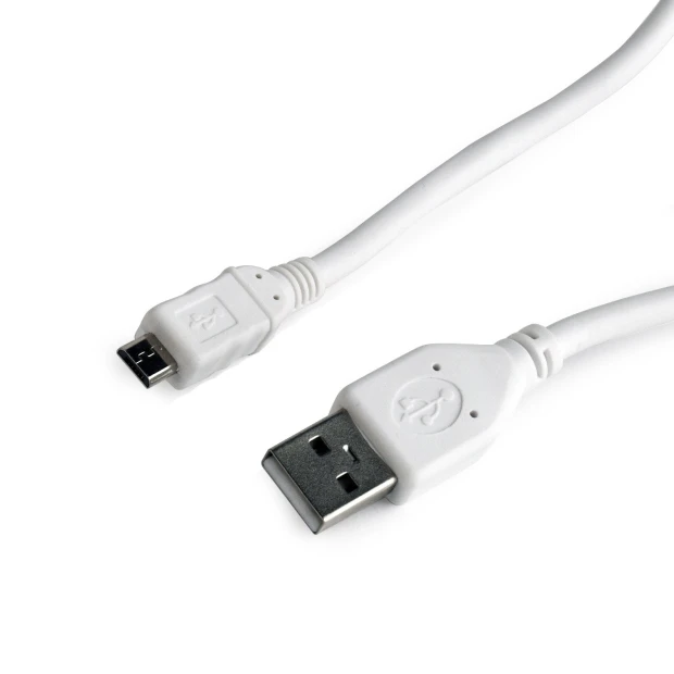 CABLU alimentare si date GEMBIRD, pt. smartphone, USB 2.0 (T) la Micro-USB 2.0 (T), 0.5m, alb, &quot;CCP-mUSB2-AMBM-W-0.5M&quot; (include TV 0.06 lei)