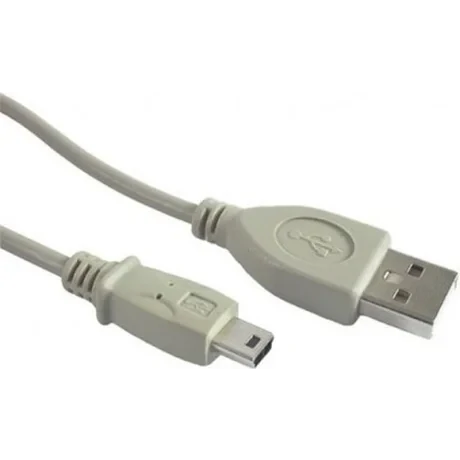 CABLU alimentare si date GEMBIRD, pt. smartphone, USB 2.0 (T) la Mini-USB 2.0 (T), 1.8m, alb, "CC-USB2-AM5P-6" (include TV 0.06 lei)