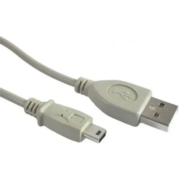 CABLU alimentare si date GEMBIRD, pt. smartphone, USB 2.0 (T) la Mini-USB 2.0 (T), 1.8m, alb, &quot;CC-USB2-AM5P-6&quot; (include TV 0.06 lei)