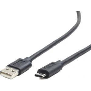 CABLU alimentare si date GEMBIRD, pt. smartphone, USB 2.0 (T) la USB 2.0 Type-C (T), 1.8m, negru, &quot;CCP-USB2-AMCM-6&quot; (include TV 0.06 lei)