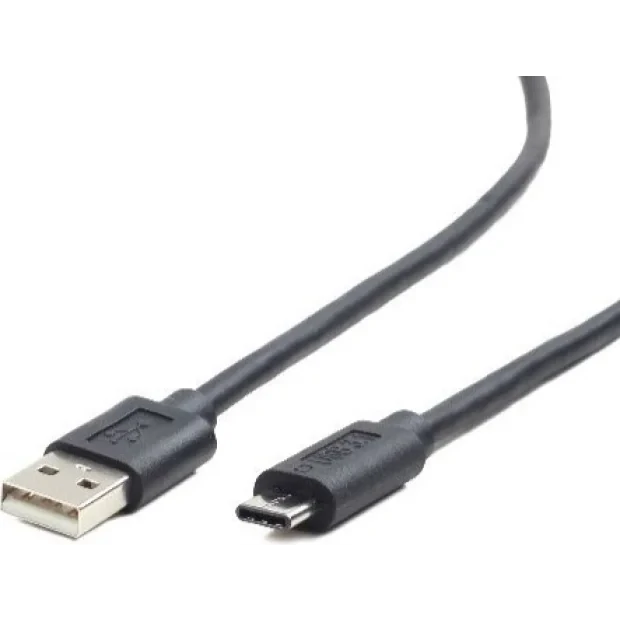 CABLU alimentare si date GEMBIRD, pt. smartphone, USB 2.0 (T) la USB 2.0 Type-C (T), 1.8m, negru, &quot;CCP-USB2-AMCM-6&quot; (include TV 0.06 lei)