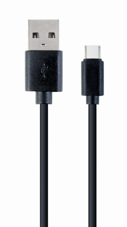 CABLU alimentare si date GEMBIRD, pt. smartphone, USB 2.0 (T) la USB 2.0 Type-C (T), 1m, negru, "CC-USB2-AMCM-1M" (include TV 0.06 lei) thumb