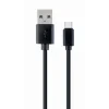 CABLU alimentare si date GEMBIRD, pt. smartphone, USB 2.0 (T) la USB 2.0 Type-C (T), 1m, negru, &quot;CC-USB2-AMCM-1M&quot; (include TV 0.06 lei)