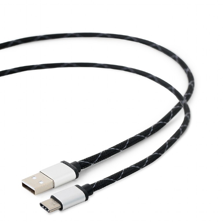 CABLU alimentare si date GEMBIRD, pt. smartphone, USB 2.0 (T) la USB 2.0 Type-C (T), 2.5m, negru, "CCP-USB2-AMCM-2.5M" (include TV 0.06 lei) thumb
