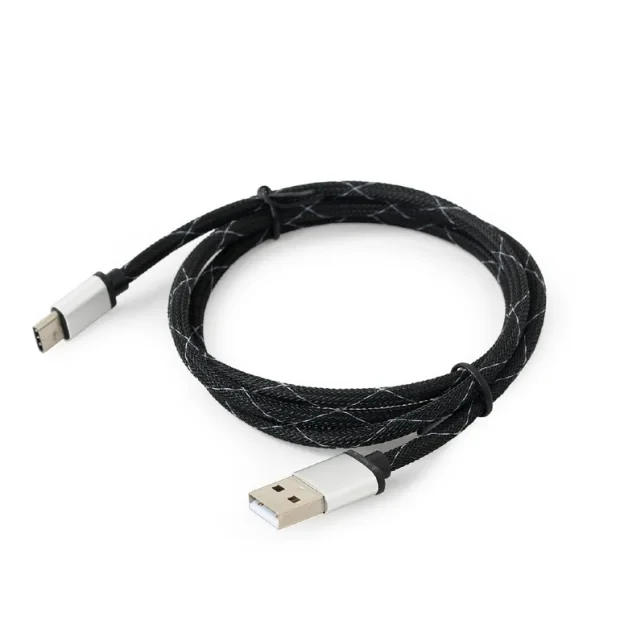 CABLU alimentare si date GEMBIRD, pt. smartphone, USB 2.0 (T) la USB 2.0 Type-C (T), 2.5m, negru, &quot;CCP-USB2-AMCM-2.5M&quot; (include TV 0.06 lei)