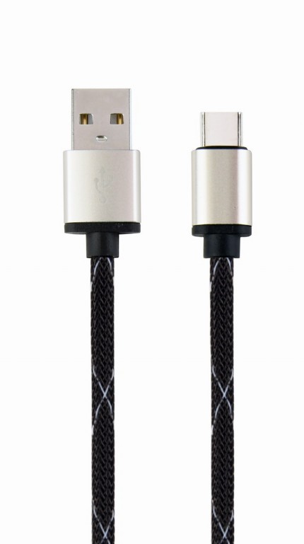 CABLU alimentare si date GEMBIRD, pt. smartphone, USB 2.0 (T) la USB 2.0 Type-C (T), 2.5m, negru, "CCP-USB2-AMCM-2.5M" (include TV 0.06 lei) thumb