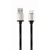 CABLU alimentare si date GEMBIRD, pt. smartphone, USB 2.0 (T) la USB 2.0 Type-C (T), 2.5m, negru, &quot;CCP-USB2-AMCM-2.5M&quot; (include TV 0.06 lei)