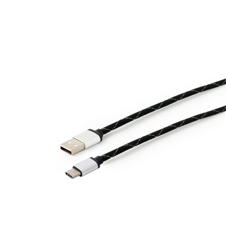 CABLU alimentare si date GEMBIRD, pt. smartphone, USB 2.0 (T) la USB 2.0 Type-C (T), 2.5m, negru, "CCP-USB2-AMCM-2.5M" (include TV 0.06 lei) thumb