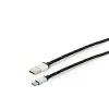 CABLU alimentare si date GEMBIRD, pt. smartphone, USB 2.0 (T) la USB 2.0 Type-C (T), 2.5m, negru, &quot;CCP-USB2-AMCM-2.5M&quot; (include TV 0.06 lei)