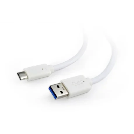 CABLU alimentare si date GEMBIRD, pt. smartphone, USB 3.0 (T) la USB 3.1 Type-C (T), 36W, 0.1m, alb, &quot;CCP-USB3-AMCM-W-0.1M&quot; (include TV 0.06 lei)