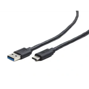 CABLU alimentare si date GEMBIRD, pt. smartphone, USB 3.0 (T) la USB 3.1 Type-C (T), 36W, 0.5m, negru, &quot;CCP-USB3-AMCM-0.5M&quot; (include TV 0.06 lei)