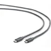 CABLU alimentare si date GEMBIRD, pt. smartphone, USB 3.1, USB Type-C (T) la USB Type-C (T), 1m, conectori auriti, negru, "CCP-USB3.1-CMCM-1M" (include TV 0.06 lei)