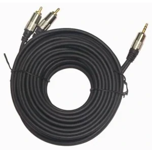 CABLU audio GEMBIRD stereo (3.5 mm jack la 2 x RCA), 1.5m, conectori auriti, &quot;CCA-352-1.5M&quot; (include TV 0.06 lei)