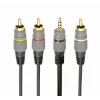 CABLU audio GEMBIRD stereo (3.5 mm jack la 3 x RCA), 1.5m &quot;CCAP-4P3R-1.5M&quot; (include TV 0.06 lei)