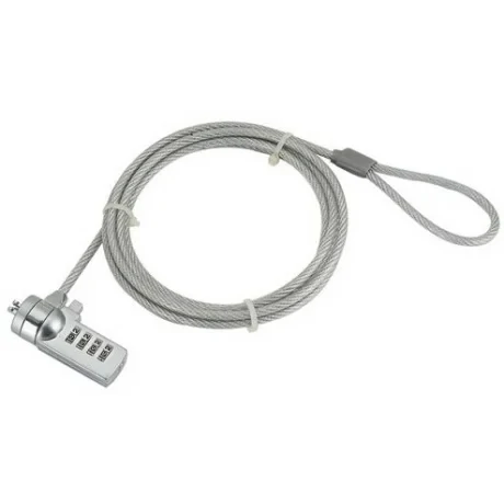 CABLU securitate GEMBIRD pt. notebook, slot standard, cifru cu patru discuri, 1.8m, cablu otel, "LK-CL-01" (include TV 0.18lei)