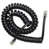 CABLU TELEFONIC GEMBIRD 4P4C,  2m, RJ10, black, spiralat, &quot;TC4P4CS-2M&quot; (include TV 0.06 lei)