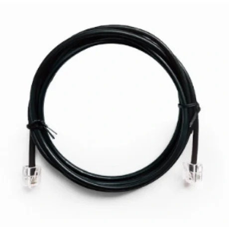 CABLU TELEFONIC GEMBIRD 6P4C,  2m, round, black, &quot;TC6P4CR-2M&quot; (include TV 0.06 lei)