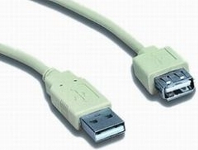 CABLU USB GEMBIRD prelungitor, USB 2.0 (T) la USB 2.0 (M), 0.75m, alb, "CC-USB2-AMAF-75CM/300" (include TV 0.06 lei) thumb
