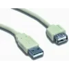 CABLU USB GEMBIRD prelungitor, USB 2.0 (T) la USB 2.0 (M), 0.75m, alb, &quot;CC-USB2-AMAF-75CM/300&quot; (include TV 0.06 lei)