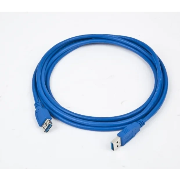 CABLU USB GEMBIRD prelungitor, USB 3.0 (T) la USB 3.0 (M), 1.8m, conectori auriti, albastru &quot;CCP-USB3-AMAF-6&quot; (include TV 0.06 lei)